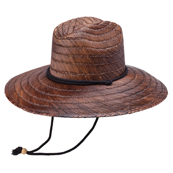 Costa Straw Lifeguard Hat Doba Dark Brown
